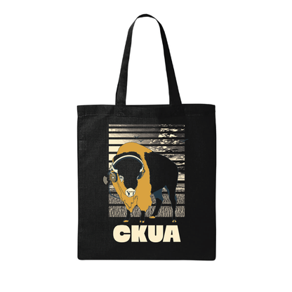 CKUA x Erik M. Grice - Artist Series- Bison Black Tote- MADE TO ORDER