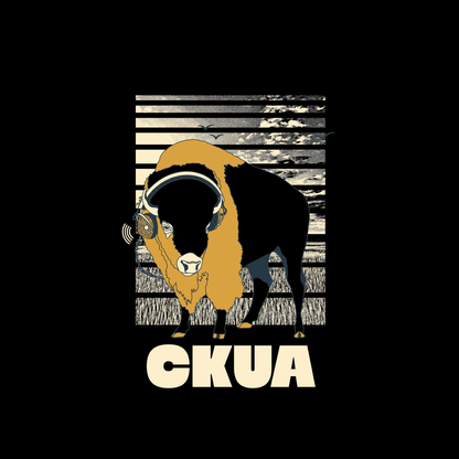 CKUA x Erik M. Grice - Black Bison Crew Sweatshirt- MADE TO ORDER