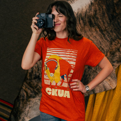 CKUA x Erik M. Grice- Bison Orange Tee- MADE TO ORDER