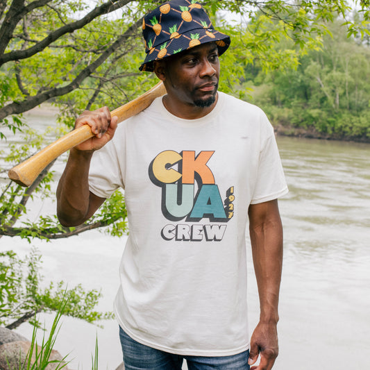 CKUA x Erik M. Grice- CKUA Crew Tee- Double Sided- MADE TO ORDER