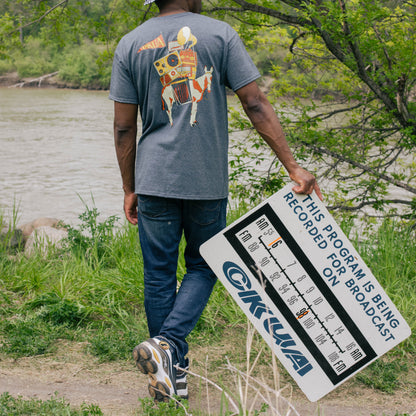 CKUA x Erik M. Grice- Radio Mule Tee- Double Sided- Erik M. Grice Collab- MADE TO ORDER