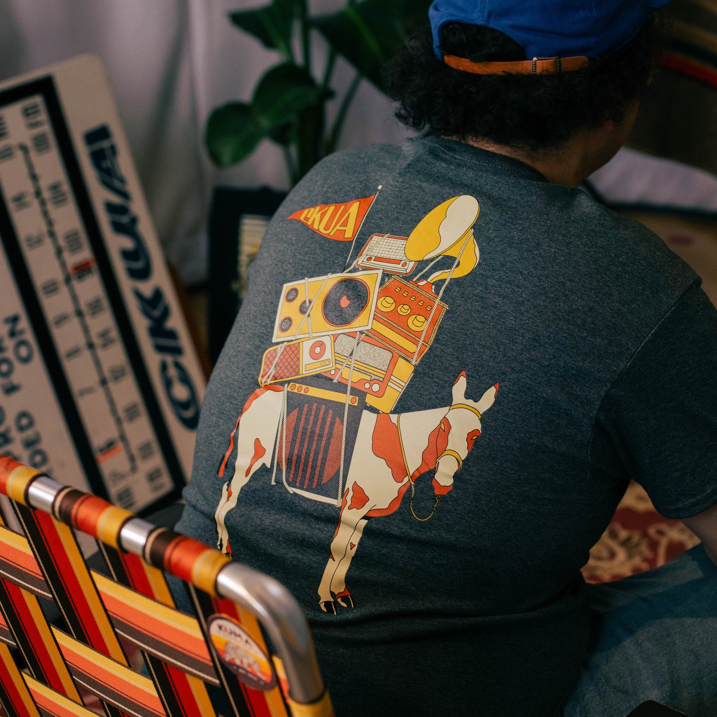 CKUA x Erik M. Grice- Radio Mule Tee- Double Sided- Erik M. Grice Collab- MADE TO ORDER