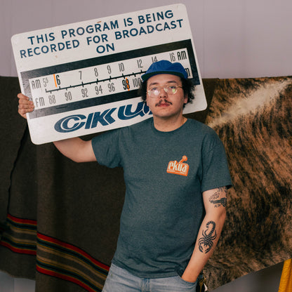 CKUA x Erik M. Grice- Radio Mule Tee- Double Sided- Erik M. Grice Collab- MADE TO ORDER