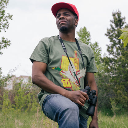 CKUA x Erik M. Grice- Green Duck Tee- MADE TO ORDER