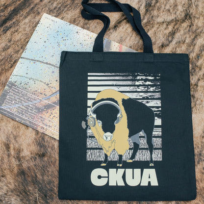 CKUA x Erik M. Grice - Artist Series- Bison Black Tote- MADE TO ORDER
