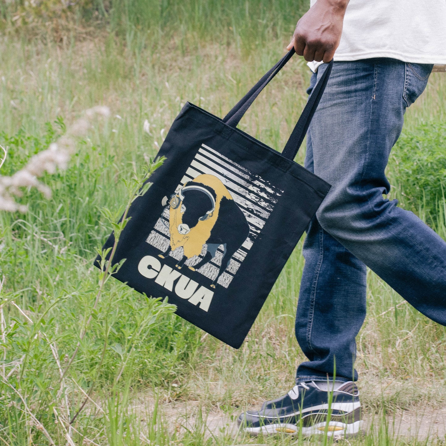 CKUA x Erik M. Grice - Artist Series- Bison Black Tote- MADE TO ORDER