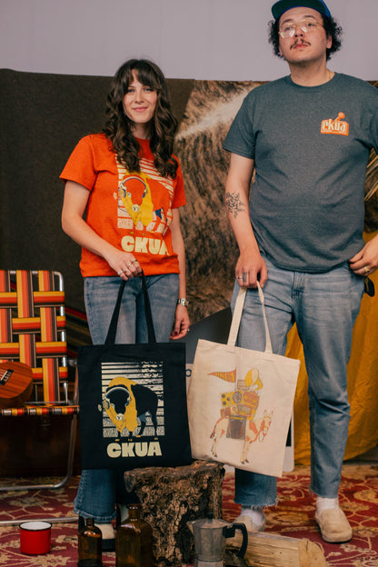 CKUA x Erik M. Grice - Artist Series- Bison Black Tote- MADE TO ORDER