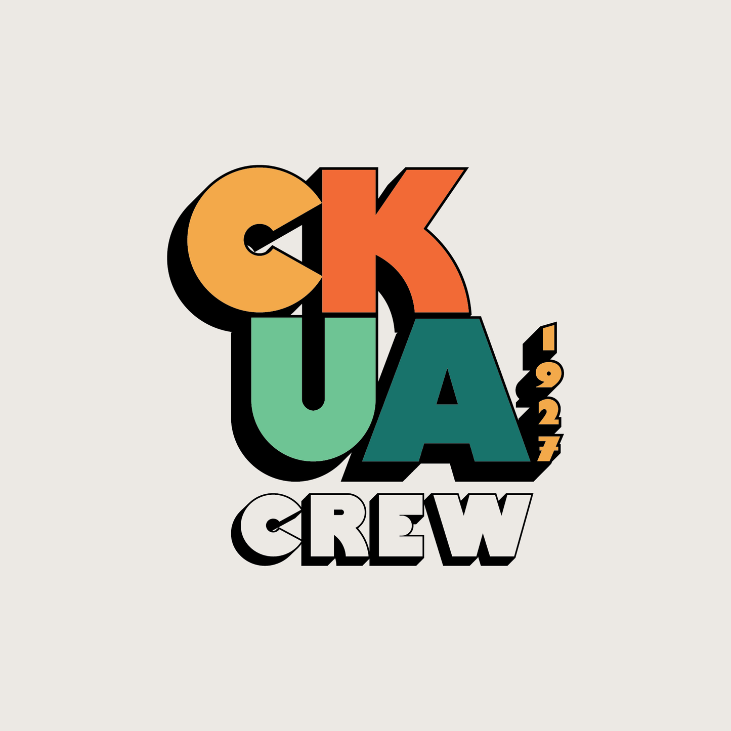 CKUA x Erik M. Grice- CKUA Crew Tee- Double Sided- MADE TO ORDER